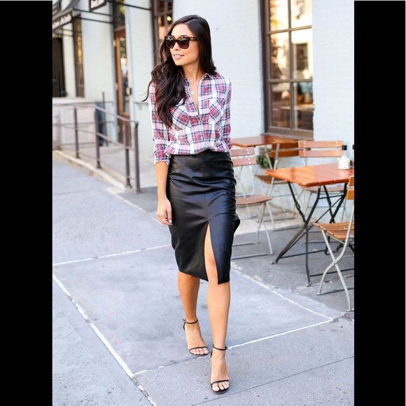 bagatelle Dresses & Skirts - ⭐️ Bagatelle black faux leather pencil skirt NWT 8